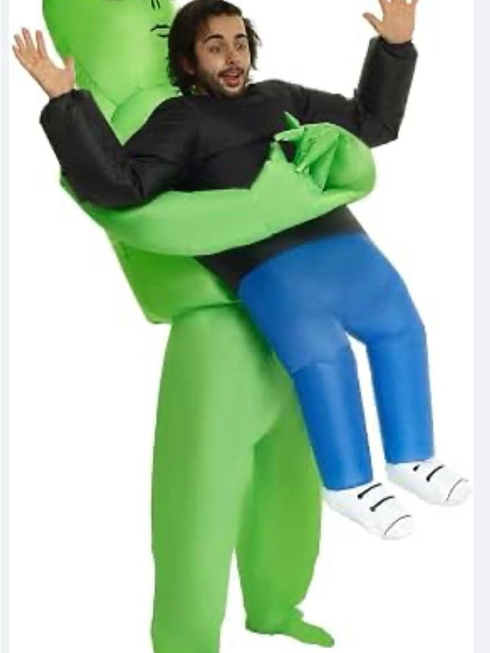 Spirit Green Alien Carrying Costume with Blue Pants